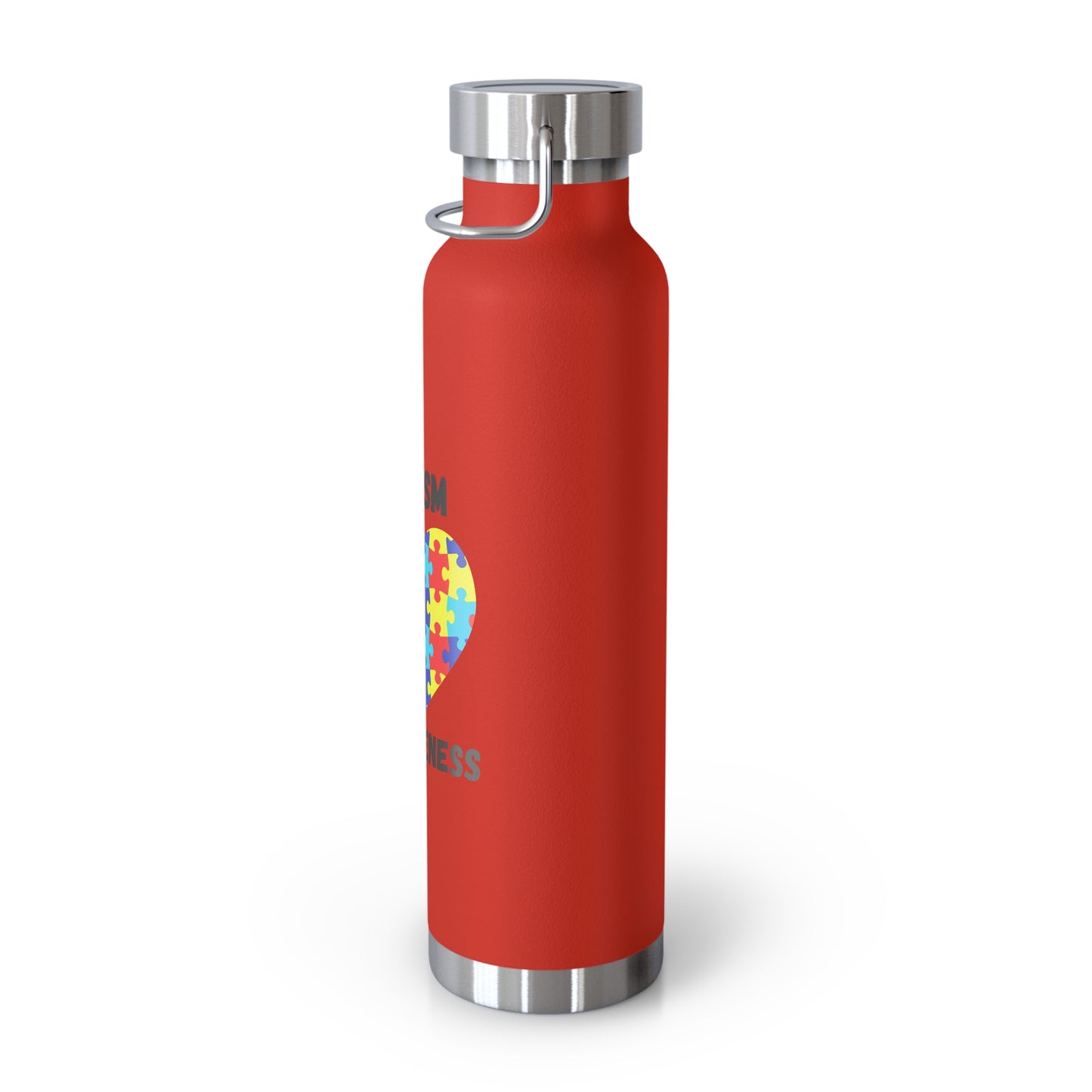 Autism Puzzle Heart Awareness — 22oz Insulated Water Bottle