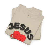 Jesus Loves Me Heart Tee – Cute Christian Faith Graphic T-Shirt