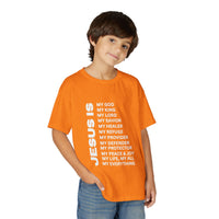 Christian JESUS IS Youth Short Sleeve - White