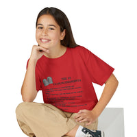 10 Commandments Youth T-shirt - Black