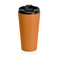 Push: Pray Until Something Happens Stainless Steel Orange Travel Mug