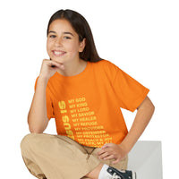 Christian JESUS IS Youth Short Sleeve - Yellow
