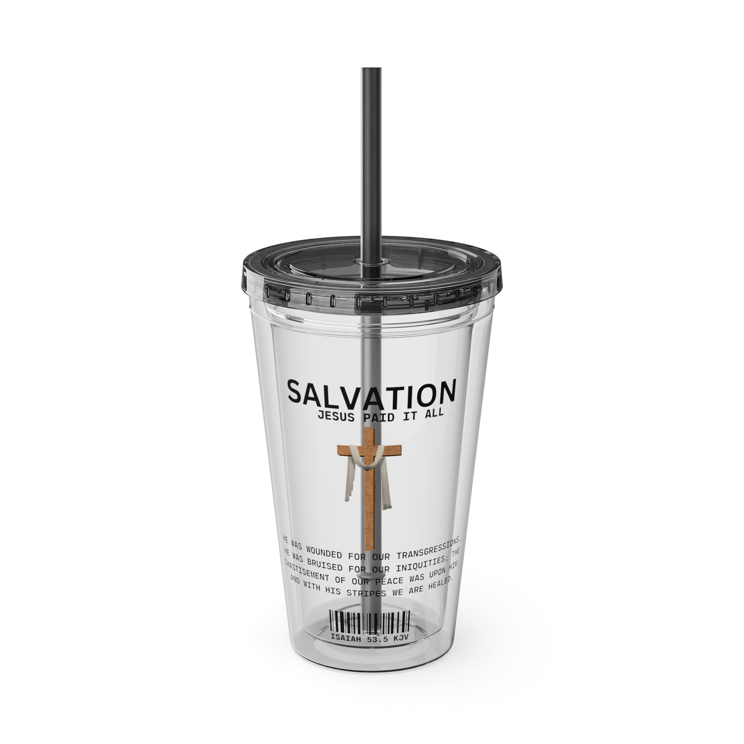 Salvation - Jesus Paid 16oz Tumbler with Straw