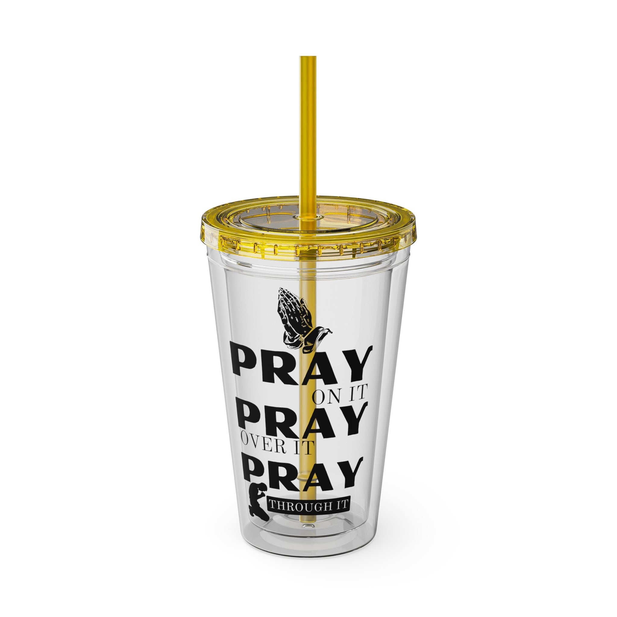 Pray On It 16oz Tumbler with Straw