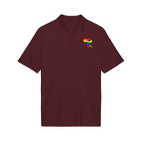 Rainbow Heart Love Wins Polo