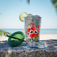 Jesus Heart Love 16oz Tumbler with Straw