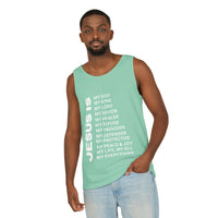Christian JESUS IS Tank - White