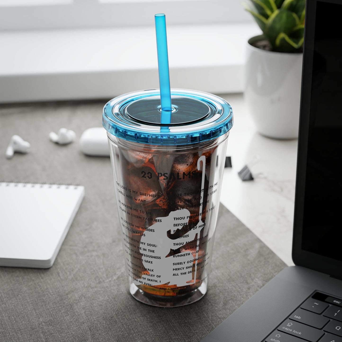 23 Psalms 16oz Tumbler with Straw