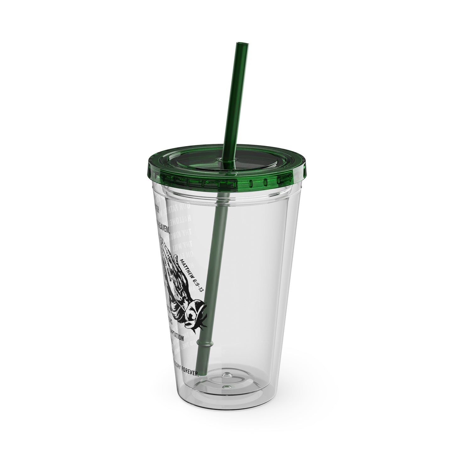 The Lord's Prayer 16oz Tumbler with Straw