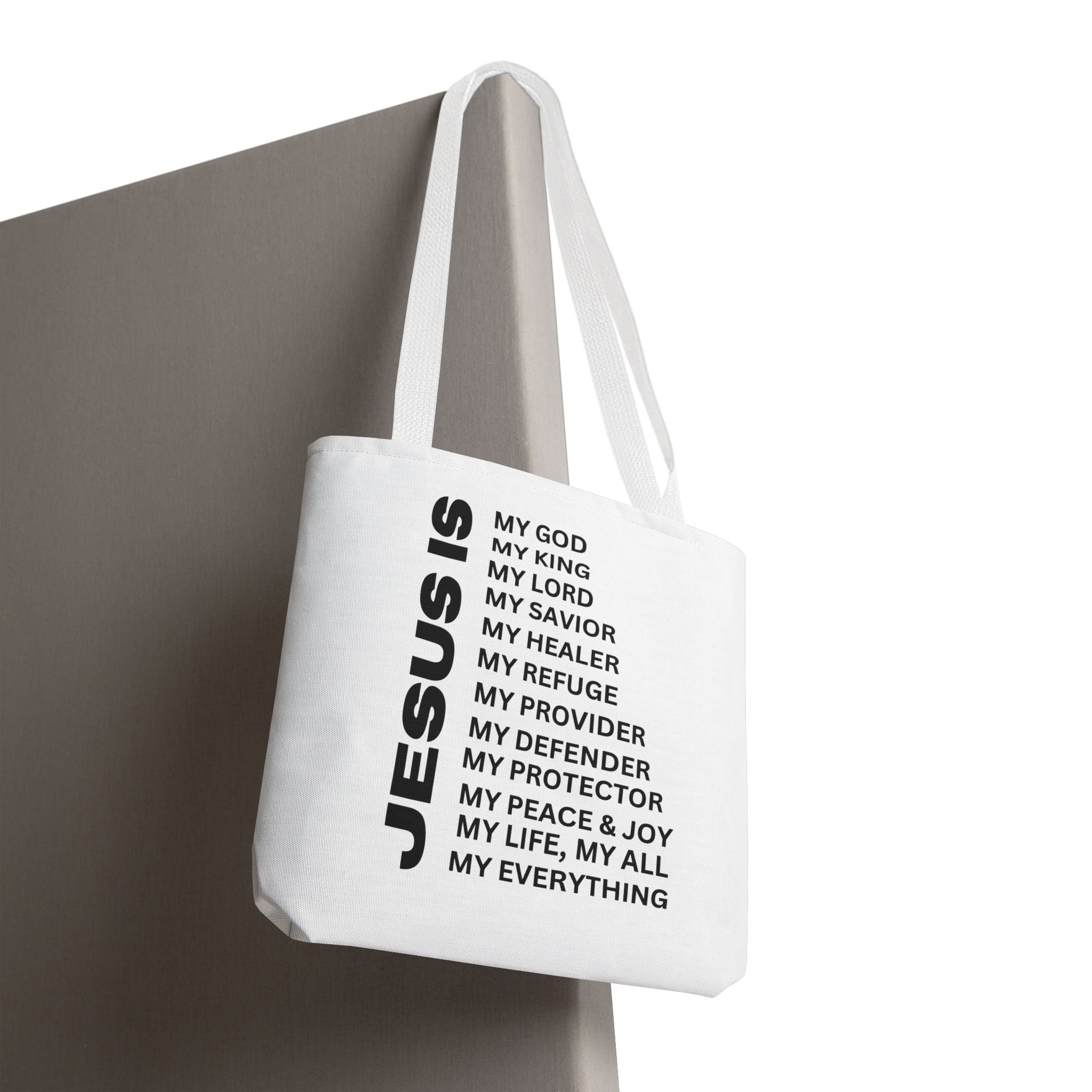 Christian JESUS IS Tote Bag - White