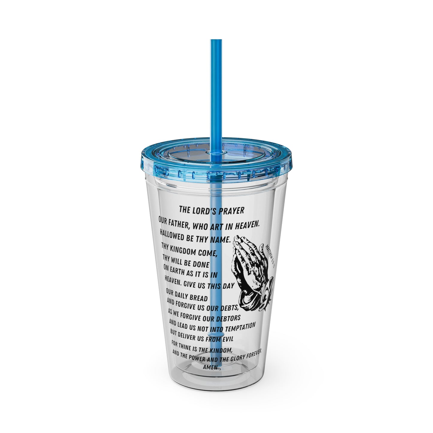 The Lord's Prayer 16oz Tumbler with Straw