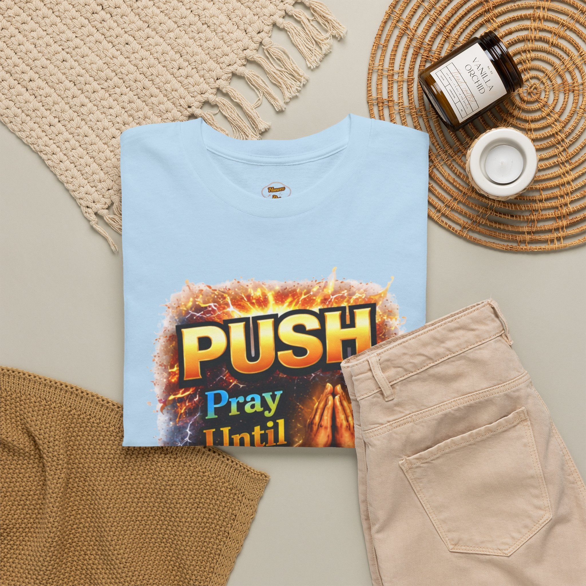 Push: Pray Until Something Happens T-Shirt — Bible 1