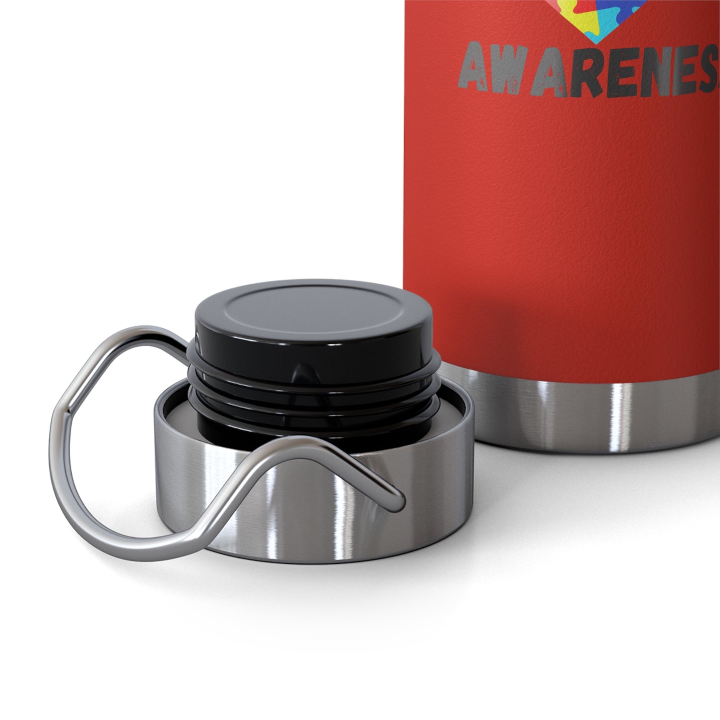Autism Puzzle Heart Awareness — 22oz Insulated Water Bottle