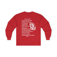 The Lord's Prayer Long Sleeve Tee- White