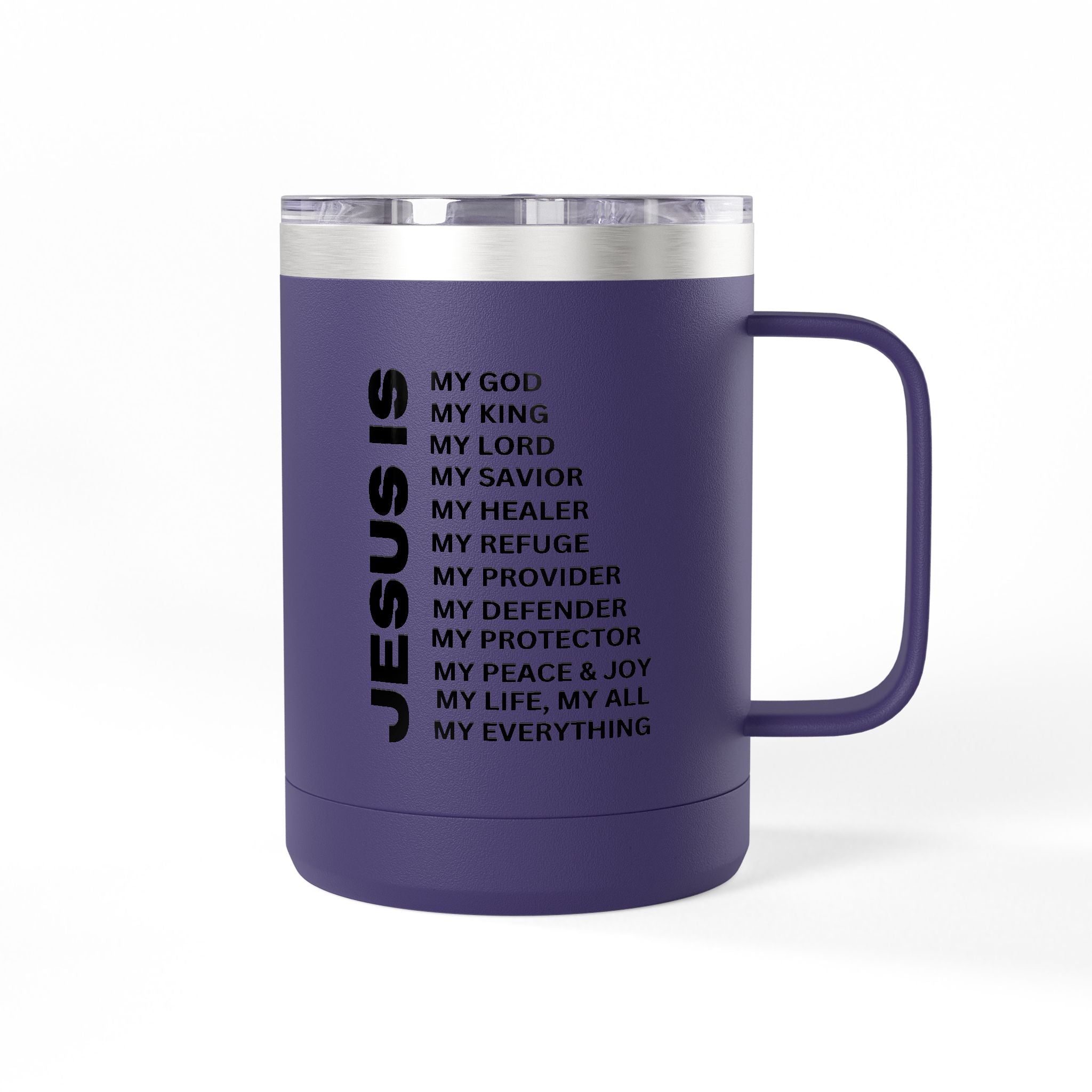 Christian Jesus Is 15oz Tumbler - Black