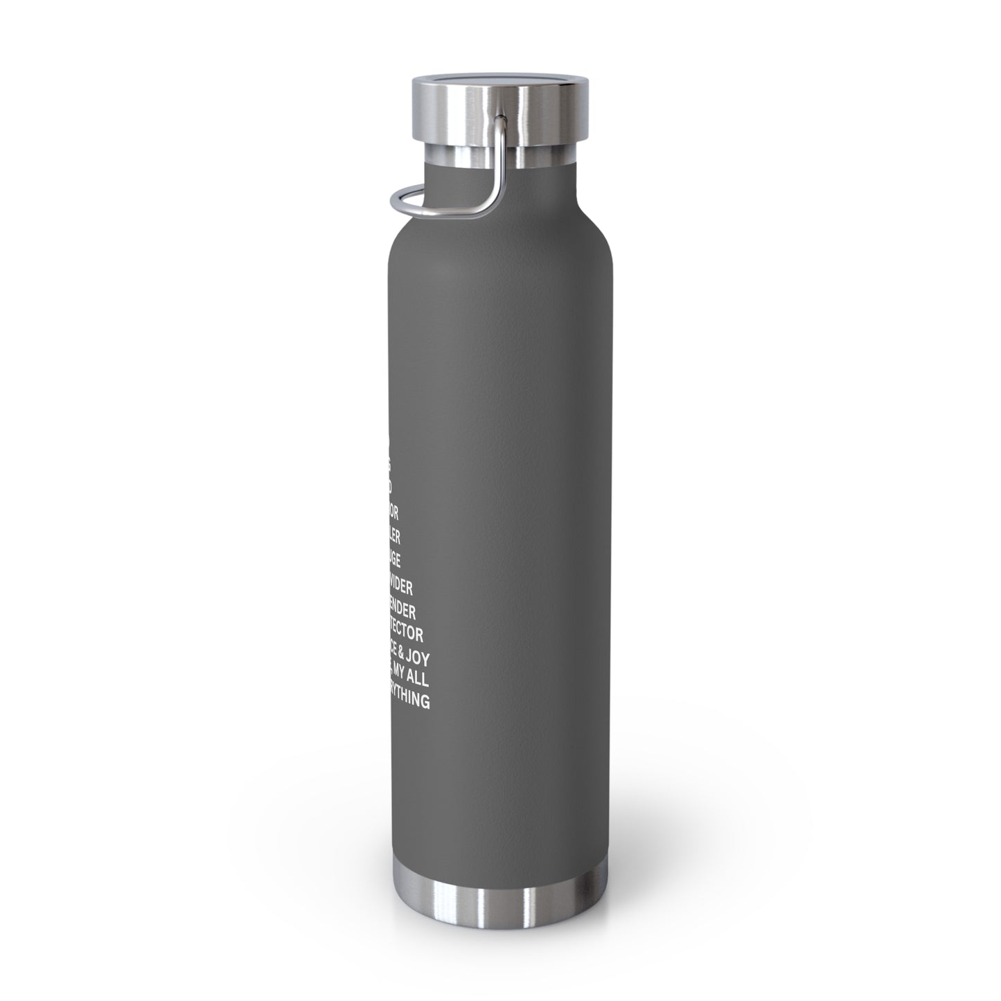 Christian JESUS IS 22oz Insulated Water Bottle - White