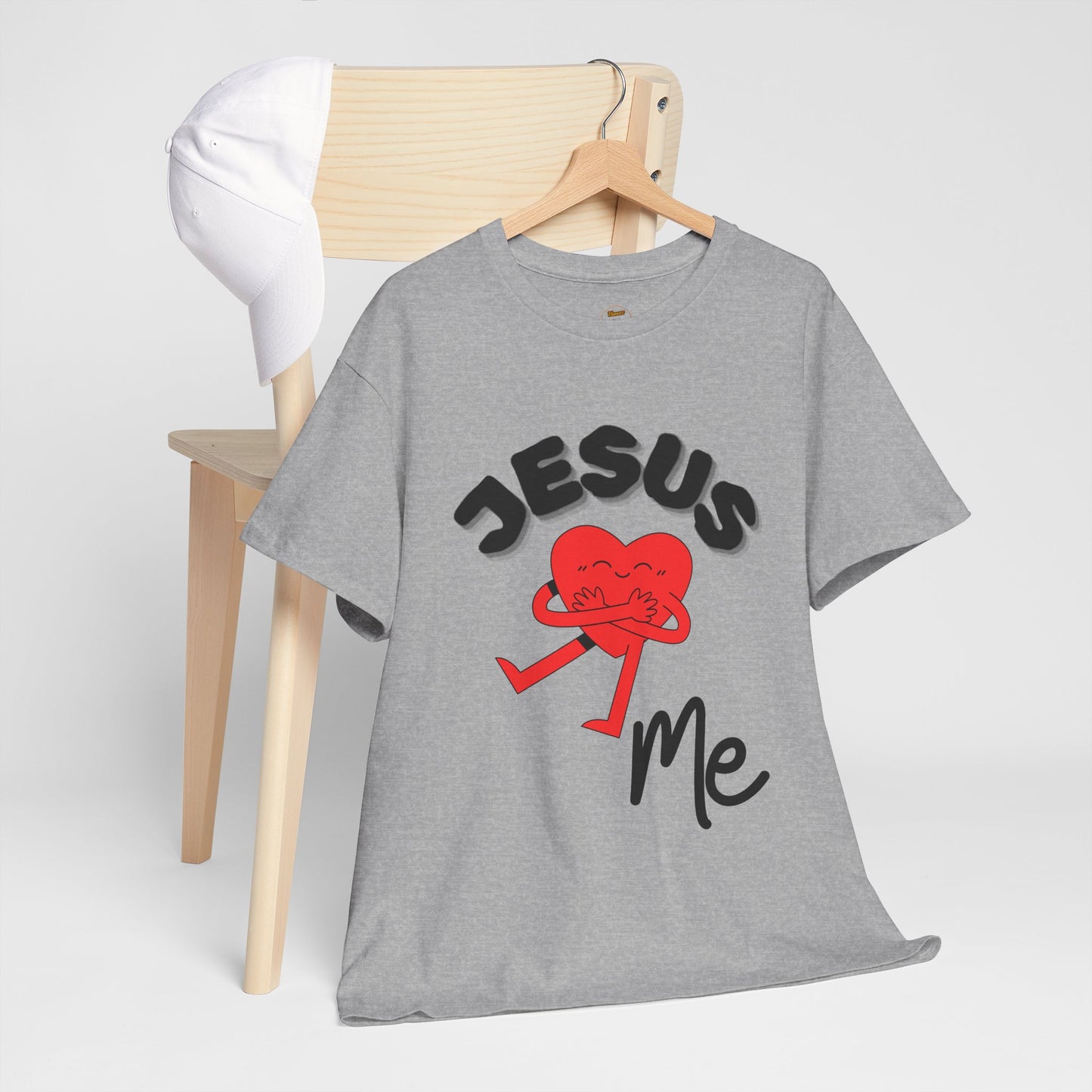Jesus Loves Me Heart Tee – Cute Christian Faith Graphic T-Shirt
