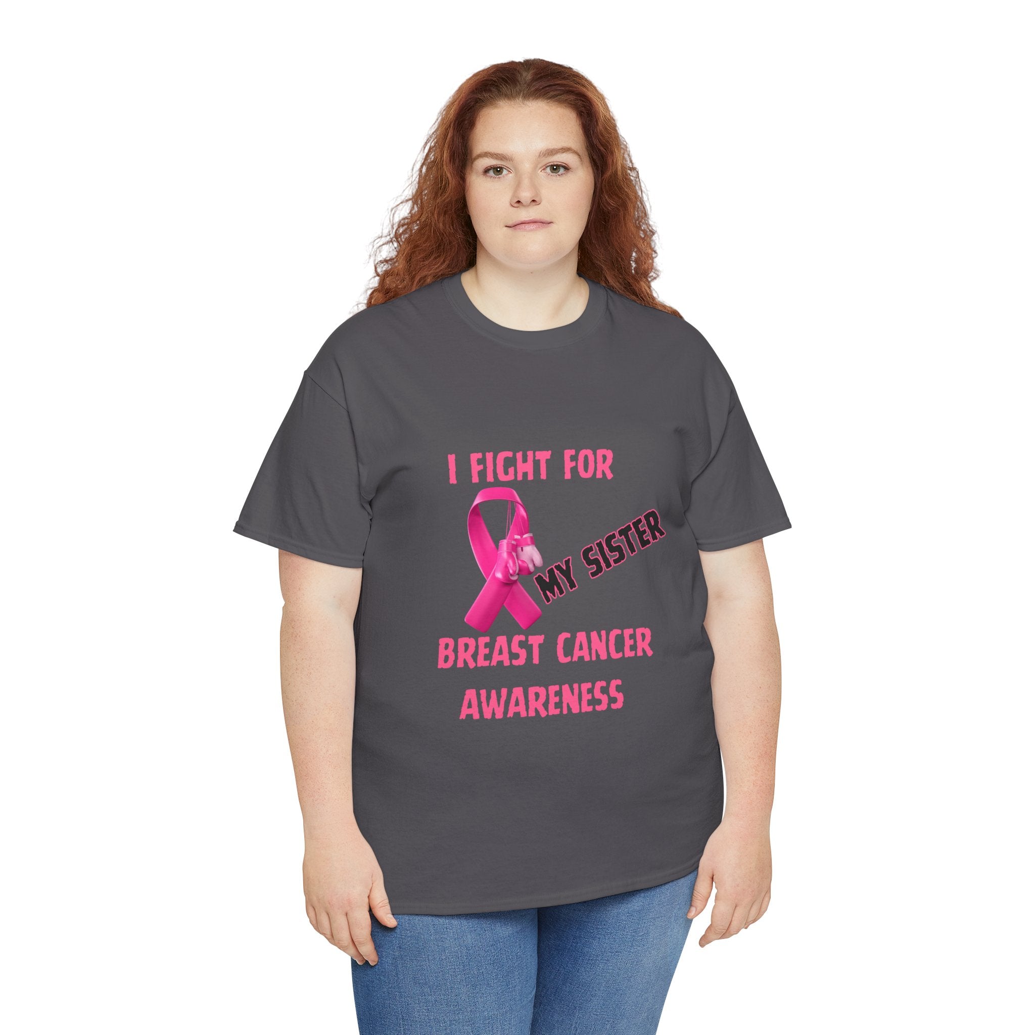 I Fight for My Sister Pink Ribbon Tee