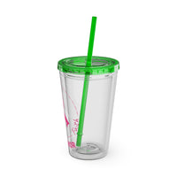 Breast Cancer Survivor 16oz Tumbler with Straw
