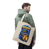 Push Pray Until Something Happens Sand Tote Bag - Hands