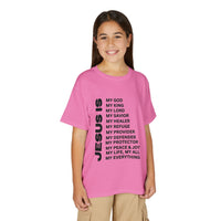 Christian JESUS IS Youth Short Sleeve - Black