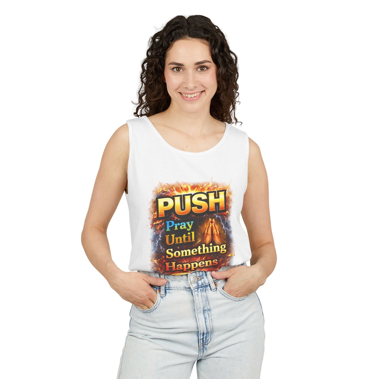 Push: Pray Until Something Happens Tank - Bible