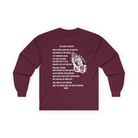 The Lord's Prayer Long Sleeve Tee- White
