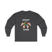 Puzzle Piece Hands Awareness Shirt - White