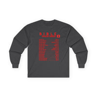 Bible Emergency Numbers Long Sleeve Tee - Red