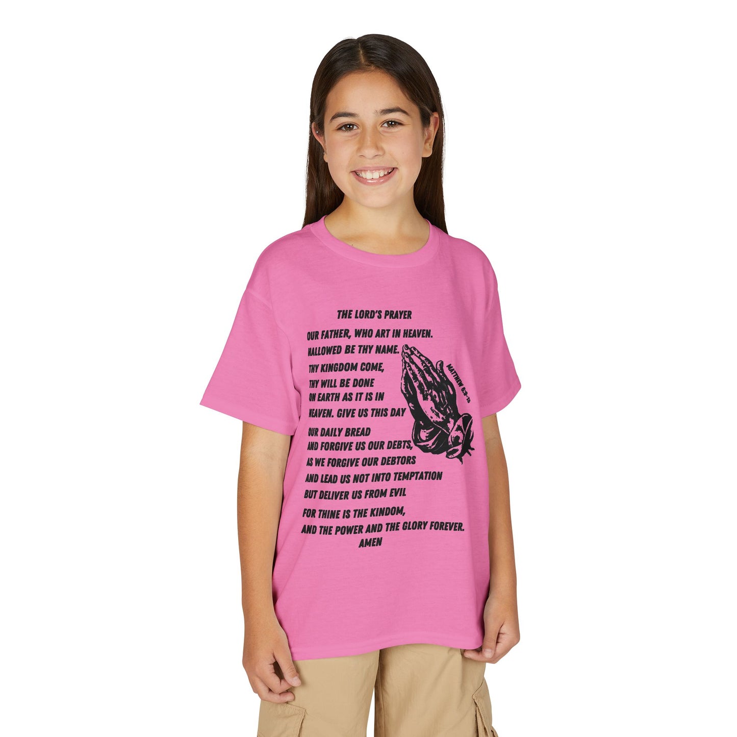 The Lord's Prayer Youth T-Shirt - Black