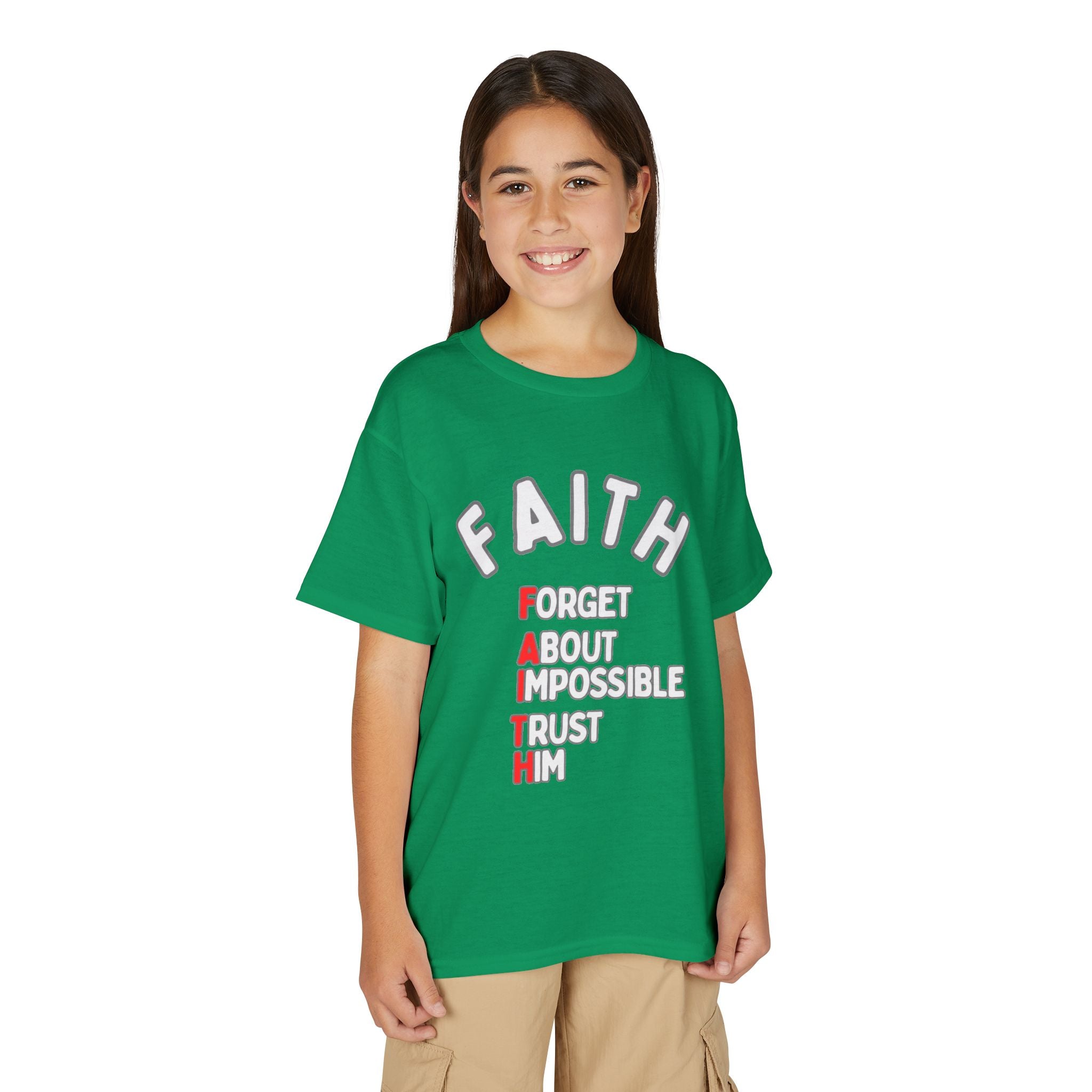 Forget About Impossible, Trust Him Youth Christian Tee