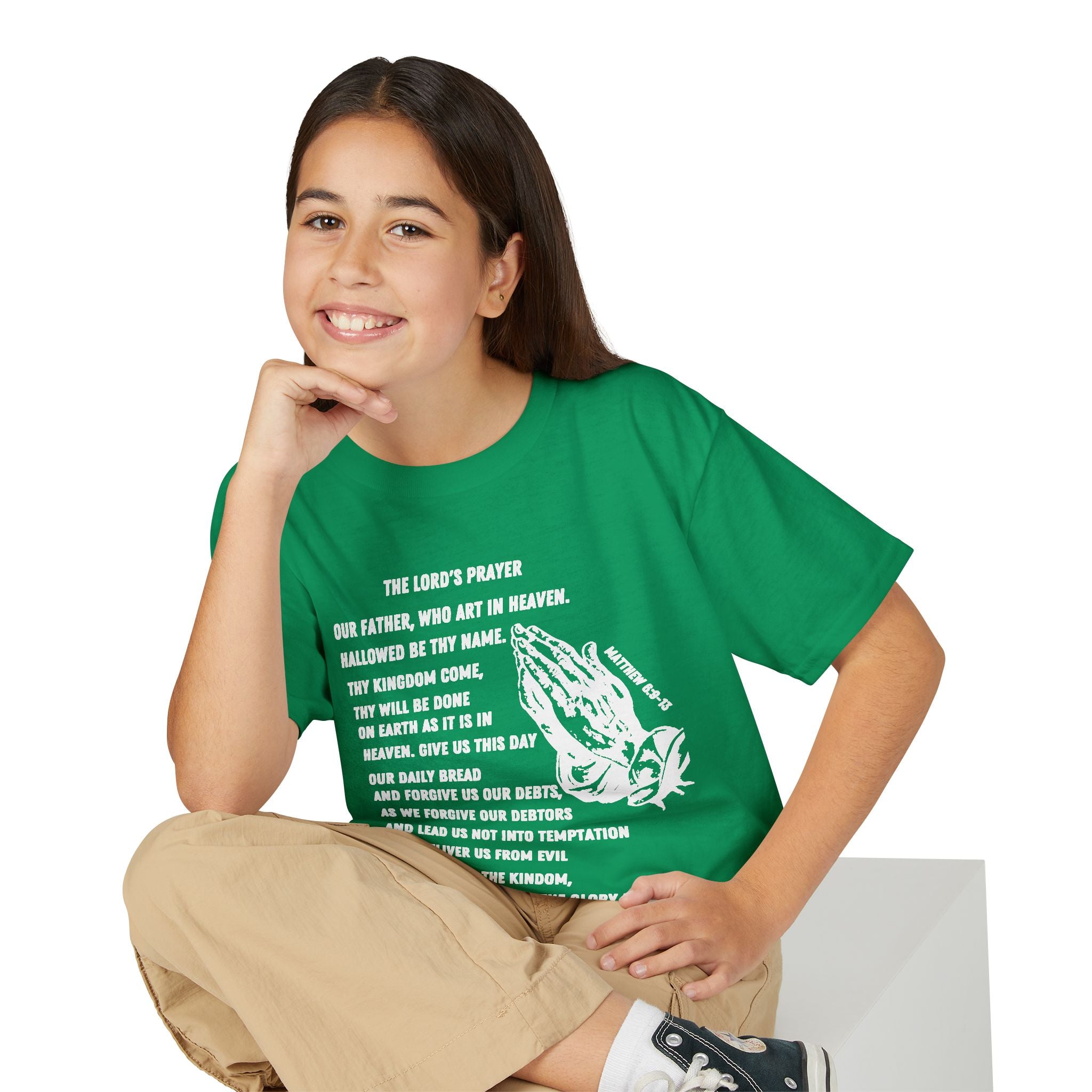 The Lord's Prayer Youth T-Shirt - White