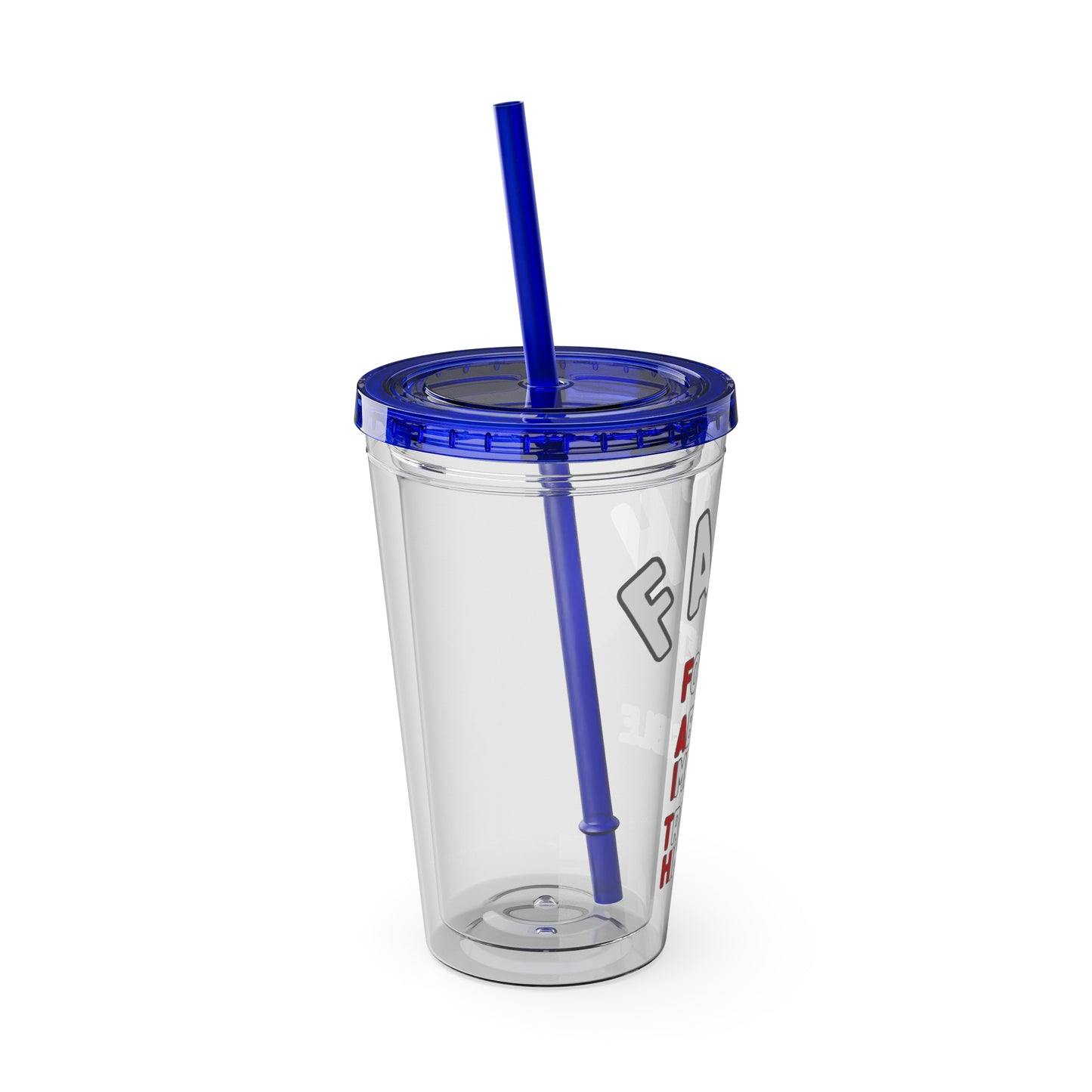Faith "Forget About Impossible, Trust Him" 16oz Tumbler with Straw