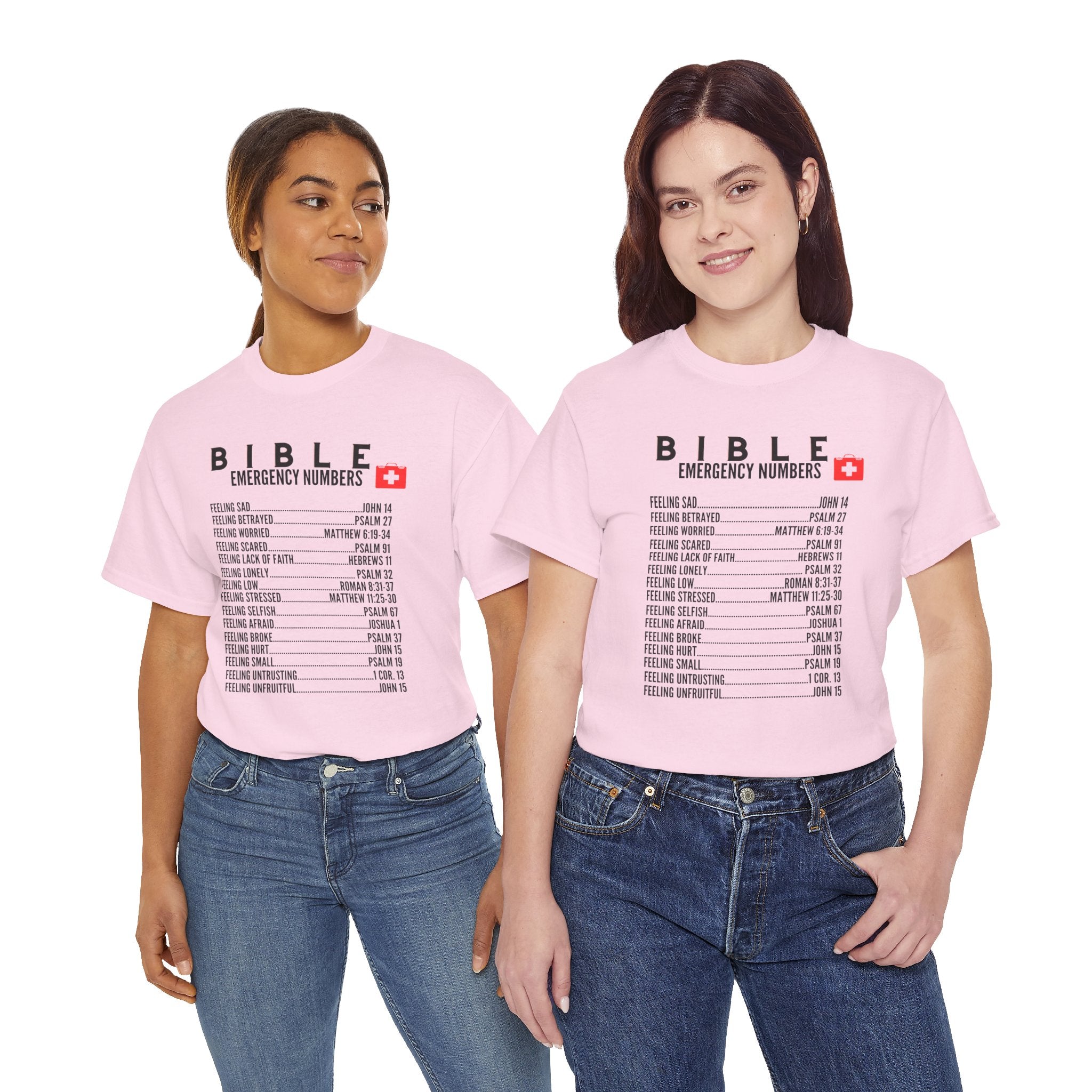 Bible Emergency Numbers Tee - Black