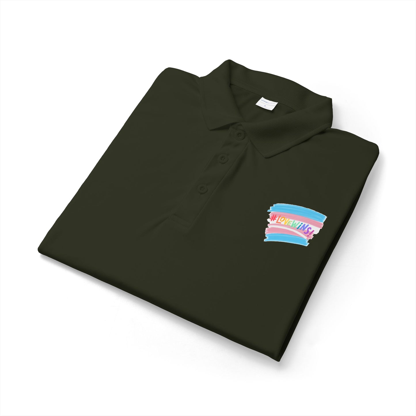 Trans Airbrush Love Wins Polo