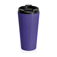 Push: "Pray Until Something Happens" Stainless Steel Blue Travel Mug