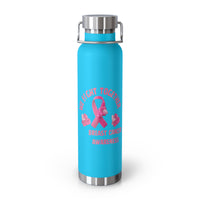 Breast Cancer Awareness "We Fight Together" Pink Ribbon 22oz Insulated Water Bottle