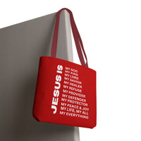 Christian JESUS IS Tote Bag - Red