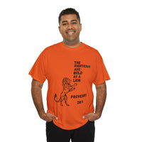 The Righteous Are Bold as a Lion Tee - Proverbs 28:1