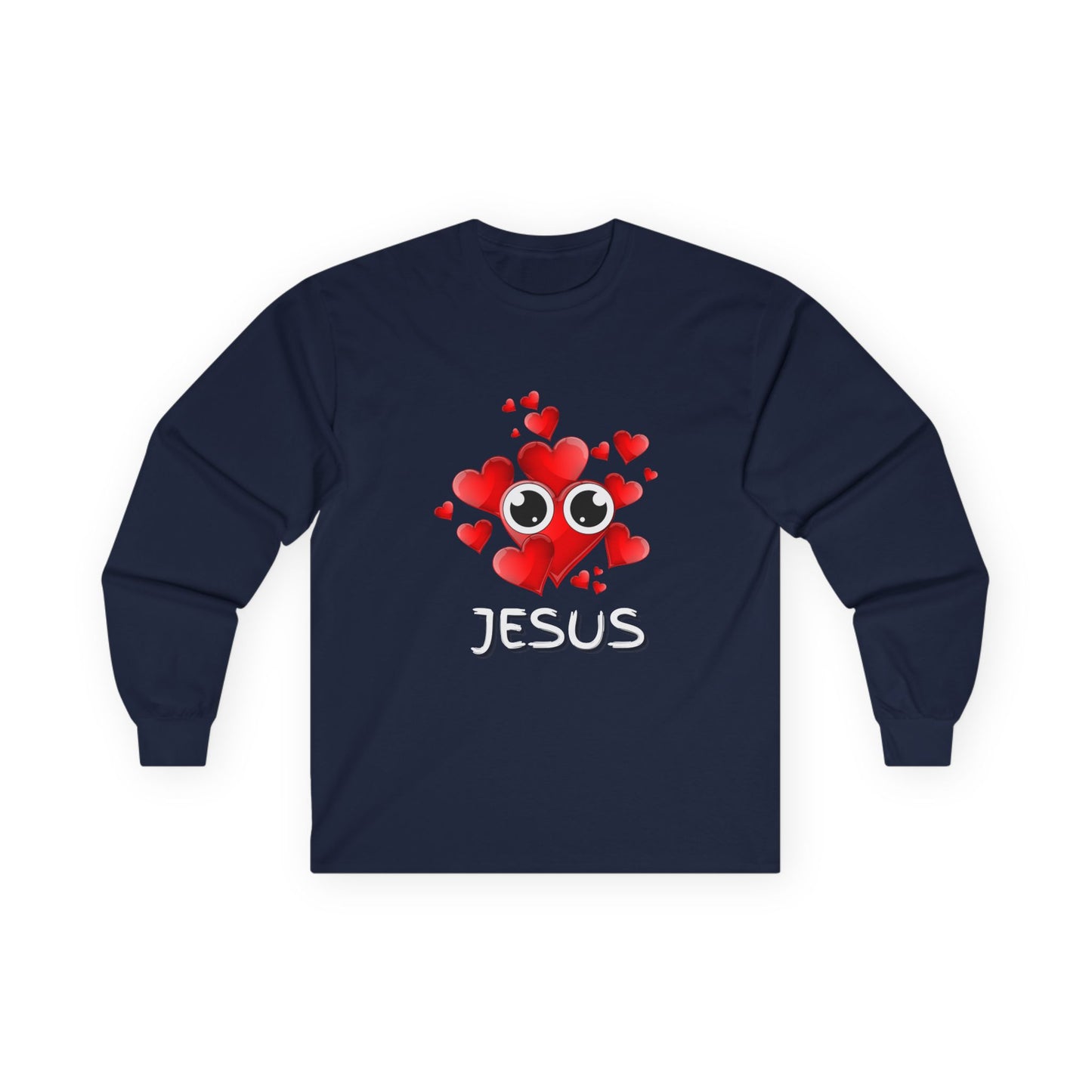 Eye Love Jesus Long-Sleeve - White