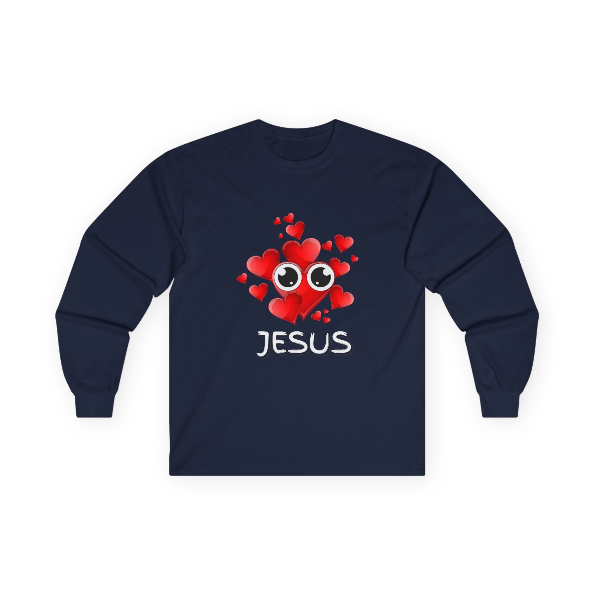 Eye Love Jesus Long-Sleeve - White