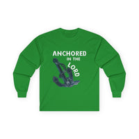 Anchored in the Lord Long Sleeve Tee - White