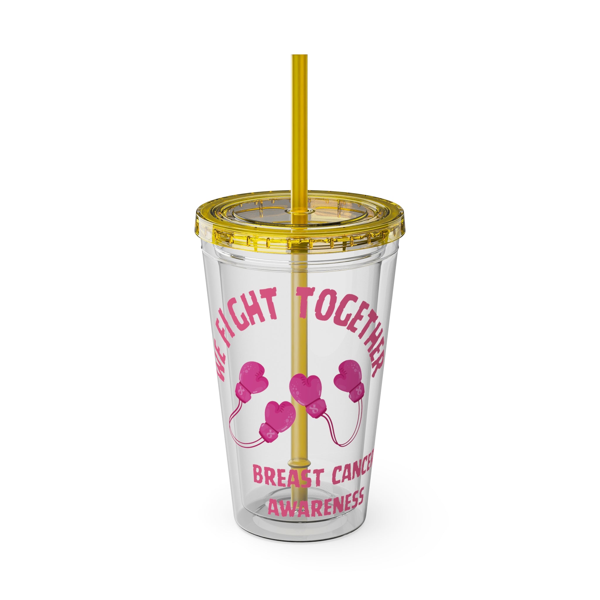 "We Fight Together" 16oz Tumbler with Straw Cup