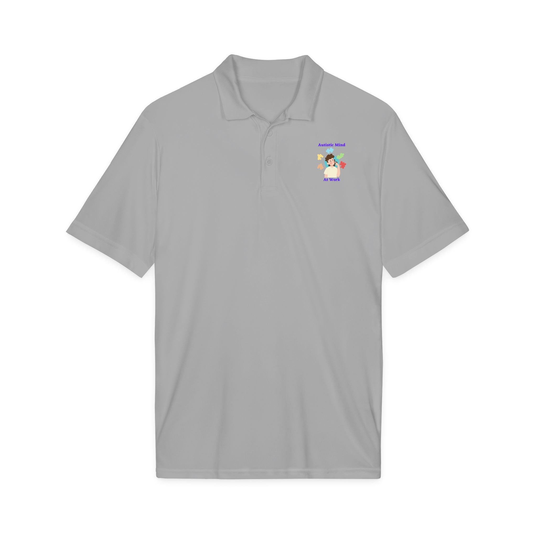 Autism Thinking Polo - Blue