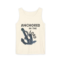 Anchored in the Lord Tank Top - Black