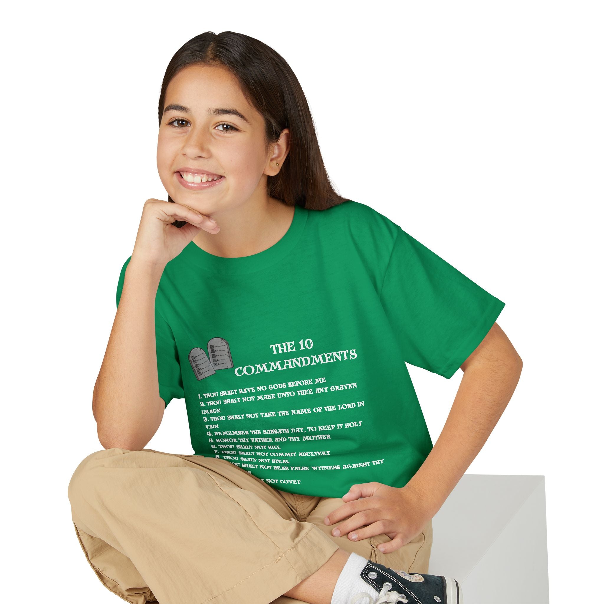 10 Commandments Youth T-shirt - White