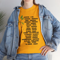 Characteristic Names of God T-Shirt - Black