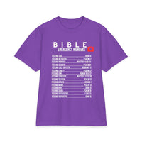 Bible Emergency T-shirt - 7X only - White