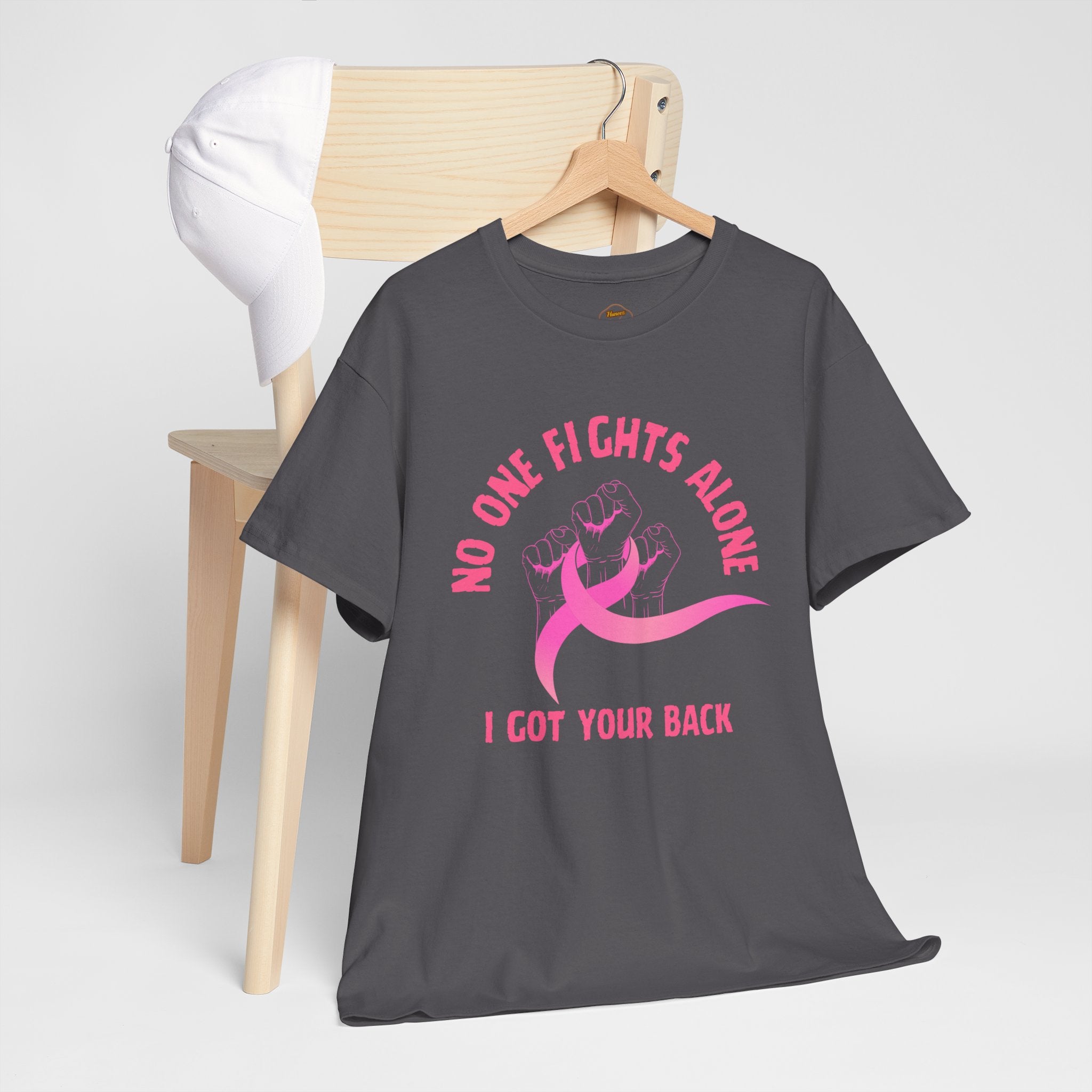 No One Fights Alone - I Got Your Back Pink Ribbon T-Shirt