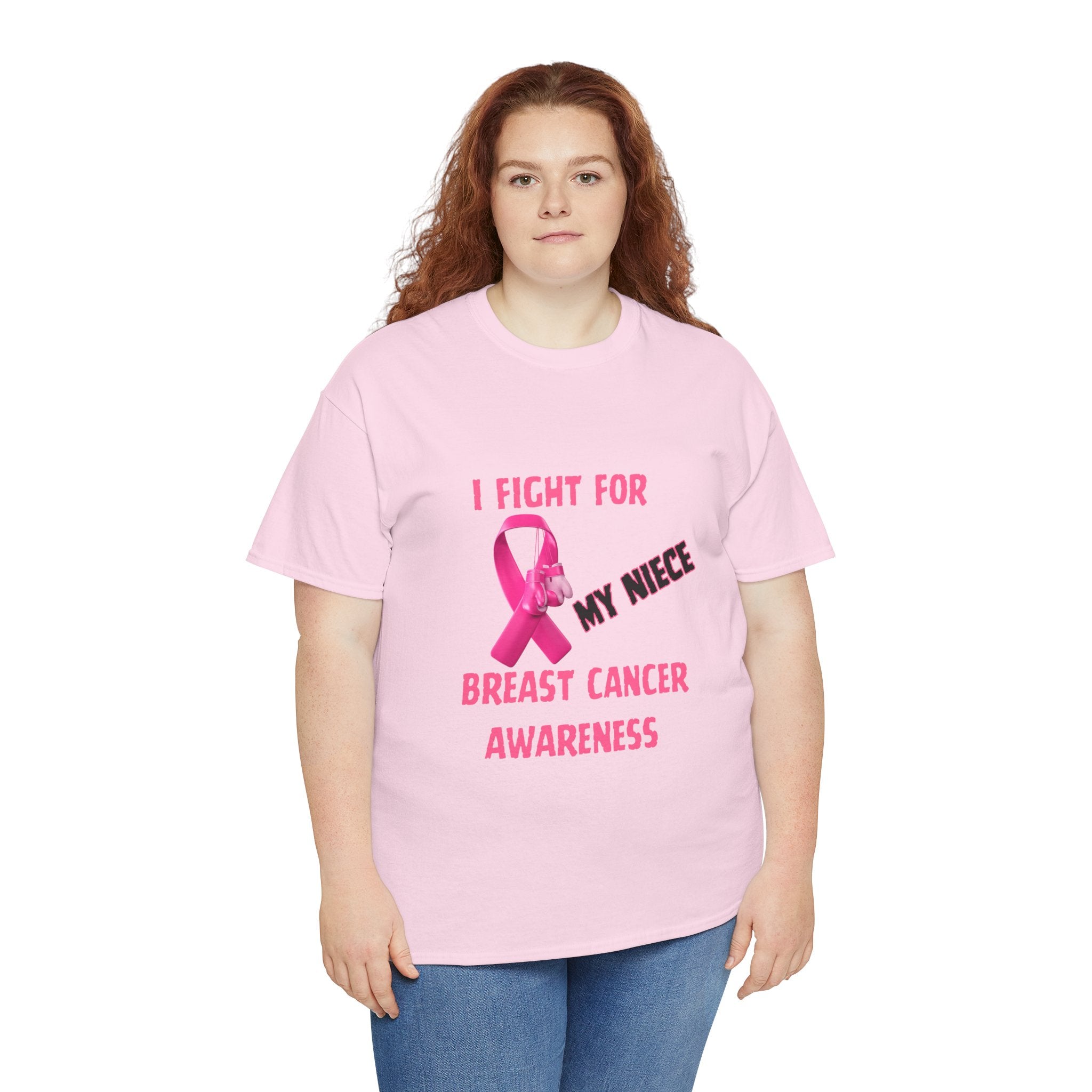 I Fight for My Niece Pink Ribbon T-Shirt